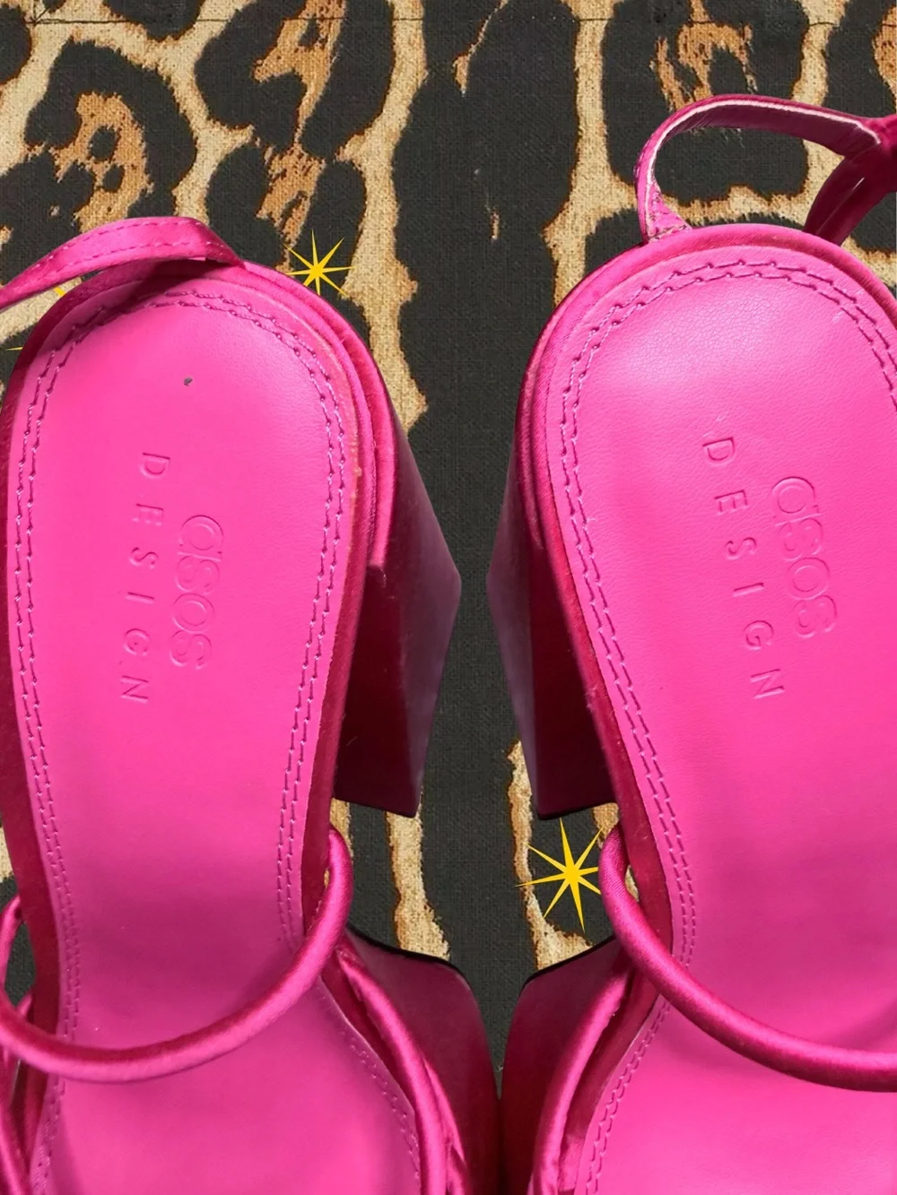 ASOS DESIGN | Barbie Pink Platform Strappy High-Block Heel Sandals | Size US 8